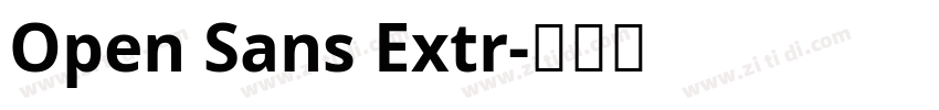 Open Sans Extr字体转换